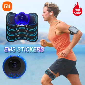 Xiaomi EMS Електрически импулсен масажор за шията, Шийните помощ Masajeador, USB-стимулатор на мускулите на шията, гърба, краката, тампон за премахване на Болка