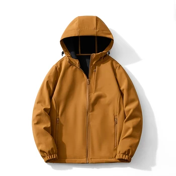 Яке Корейската мода Ropa Y2k, ветроупорен якета за мъже, Облекло 2023, Ново зимно палто с дълъг ръкав, Однотонная дрехи, Топли дебели върхове