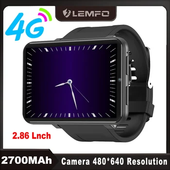 LEMFO LEMT smartwatch 4G 2,86 Lnch Екран на Смарт часа Android 7,1 5MP Камера Резолюция 480*640 2700 ма висококачествени Часовници