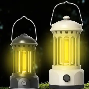 Кемпинговая лампа, Led Акумулаторна Подвесная Водоустойчив 360-градусная Кемпинговая лампа, Висока яркост, Енергоспестяващ Външен светлина