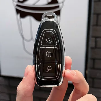 Нов Автомобил с Дистанционно управление за Smart Key Case От TPU, Калъф-Ключодържател За Ford Focus 3 4 ST Mondeo MK3 Fiesta MK4 Fusion Kuga 2013 2014 2015 2017