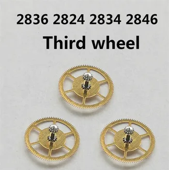 Механизъм с три колела, аксесоари за часовници, подходящи за ЕТА 2836 2824 2834 2846, механичен механизъм с три колела