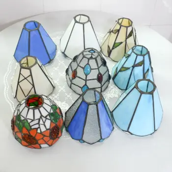 Аксесоари за стъклени абажуров 8 цвята, осветителни Тела от витражного стъкло в скандинавски стил, Аксесоари за осветление, Декорация на дома