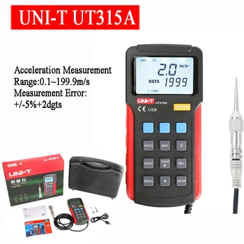 Промишлен Цифров виброметр UNIT UT315A, сонда, анализатор вибрации, Точност м, Вибриращи тестер, ръчен