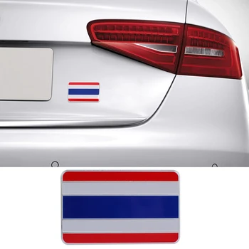 8x5 см Алуминиева емблемата на хартата на Тайланд, иконата за Honda, Toyota, Nissan, Mazda, Mitsubishi, BMW, странично украса, автомобилни стикери