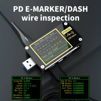 FNB48 USB Тестер на Напрежение, Ток Анализатор за Бързо Зареждане на Монитора да се Определи силата на Волтметър Амперметър Инструменти За Тестване Мултифункционален