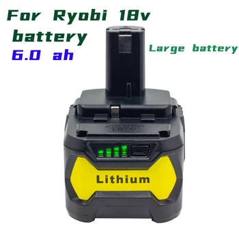 18 В Литиево-йонни Сменяеми батерии за ryobi ONE + P104 P105 P107 P106 RB18L60 RB18L50 RB18L40 Компактен електрически инструменти Със Зарядно устройство