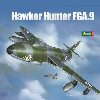 Revell 03833 1/144 Мащабна Модел Hawker Hunter FGA.9 Статичен Боец В събирането, Конструктори За възрастни, Хоби, направи си сам
