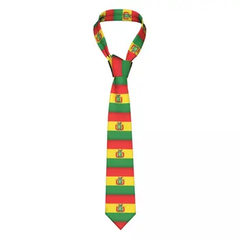 Мъжка вратовръзка Класически тесен С Националния флаг Боливия, вратовръзки, тясна яка, тънки ежедневни вратовръзка, аксесоари, подарък