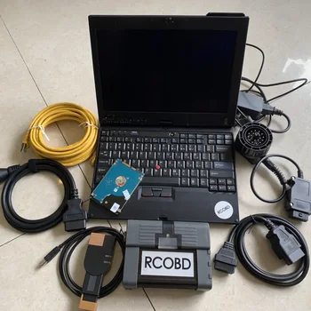 Инструмент за диагностика Пълен комплект с кабели за BMW ICOM A2 Многоязычное софтуер 1 TB HDD 90% Нов лаптоп X200T 4 GB оперативна памет Готов за употреба