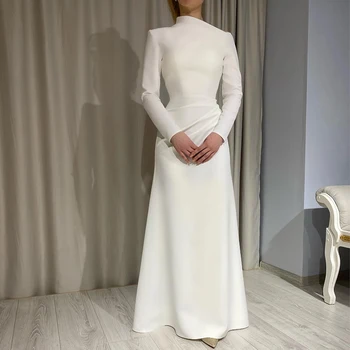 Шарън Каза, Елегантна вечерна бяла рокля на Русалка от Дубай за арабските жени, сватбената рокля цвят на слонова кост, с дълъг ръкав, официални рокли SF154