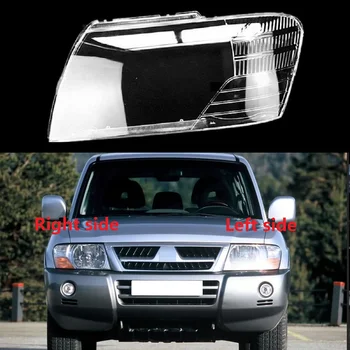 Обектив автомобилни фарове за Mitsubishi Pajero V73 V75 V77 2003-2011, прозрачно стъкло фарове, заменете оригиналните лампиони