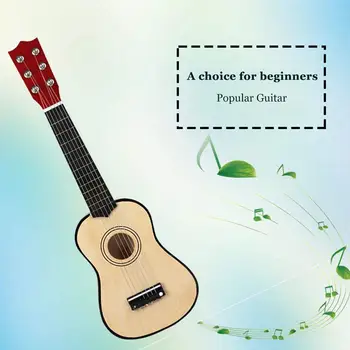 21 инчов Преносим мини-китара с 6 струни Хавайска китара За деца, Образователна играчка за начинаещи, подарък
