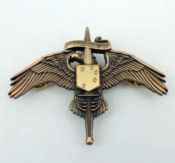. БРОНЗОВА емблема на СПЕЦИАЛЕН ОПЕРАТОР на МОРСКАТА пехота на САЩ, ИКОНА MARSOC, крила