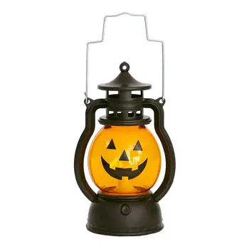 Маслена лампа за Хелоуин, Преносима лампа във формата на Тиква, Декорация във формата на Черепа, на Атмосферата на партито, Декори, Светлини