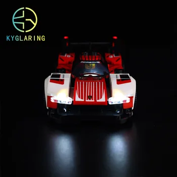 Комплект led подсветка Kyglaring за Speed Champions 76916 Porsche 963 Race, Sport car градивните елементи на Осветление (в комплекта са включени само комплект осветление)