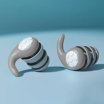 3-Слойна силиконови тапи за уши Преносими тапи за уши за гмуркане С шумопотискане Звукоизолирующие Леки Аксесоари за басейна