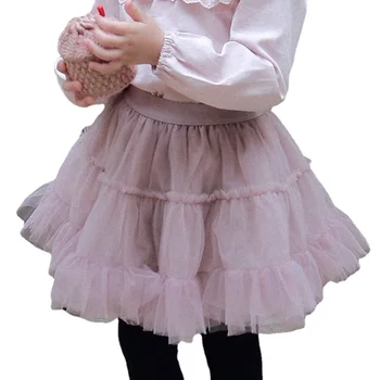 Окото пола в корейски стил за момичета, сладък и поли с волани за малки момичета, пролетно-есенен детски дрехи, детски поли и пачки Принцеса CC199