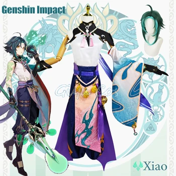 Genshin Impact Xiao Cosplay Костюм за възрастни Карнавальная форма на Аниме Костюми за Хелоуин Жените игра