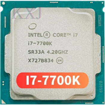Intel Core i7-7700K i7 7700K 4,2 Ghz, използван четириядрен восьмипоточный процесор 8M 91W LGA 1151