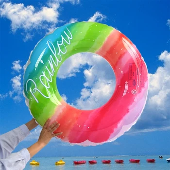 Пръстен за плуване от утолщенного PVC с розови модел, пръстен за плуване, пръстен за подмишниците