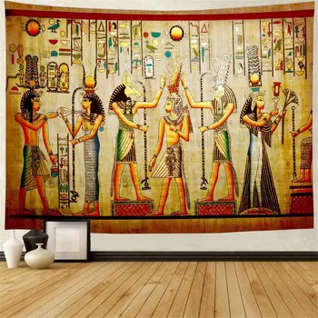 Луксозен Египетски Стенен Гоблен Декорация на Стените Спални Хол Фонова Плат Джобно Плажна Кърпа килимче за йога